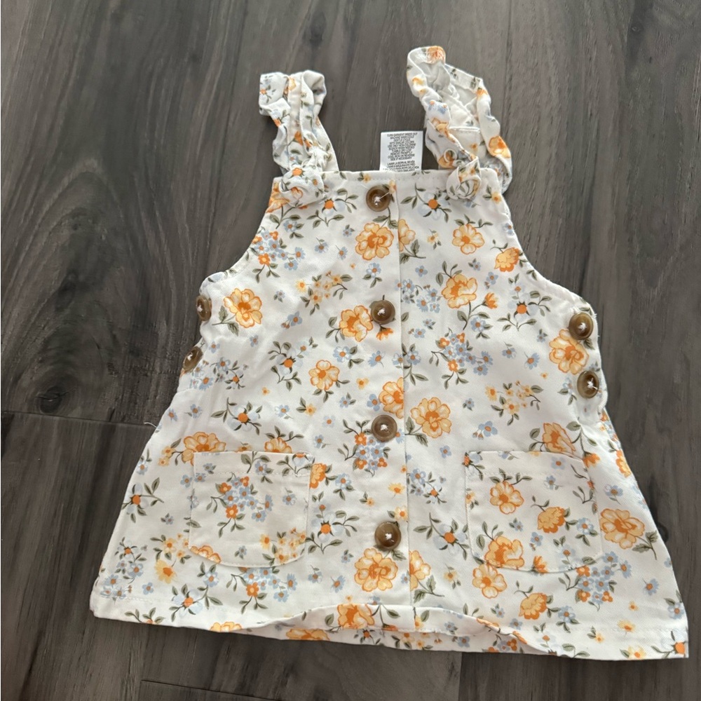 Floral Button-Down Baby Dress